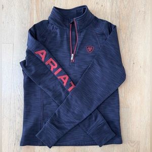 ARIAT Sports Fleece Quarter Zip Kids XL